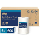 Tork Advanced Soft Centerfeed Hand Towel - 2-Ply - White - 600 Sheets/Roll - 6 Pack-High quality and high absorbency, means fewer towels used and enhanced patron experience.