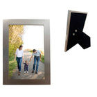 Splash Photo Frame - 4" W x 6" H - Brushed Aluminum-4x6