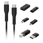 Helix 60 W Universal USB Adapter Kit with 6 Tips-High Speed Power Delivery