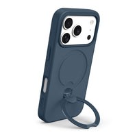 AXS PROShield Stand MagSafe Compatible Phone Case for Apple iPhone 17 Pro - Blue-360° rotating stand for portrait or landscape viewing 