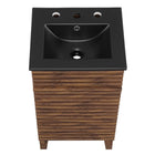 Modway Render 18" Bathroom Vanity - Walnut/Black-8