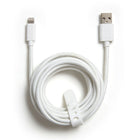 NXT Technologies 10 Ft. Braided Lightning to USB Cable - White-Lightning to USB-A
