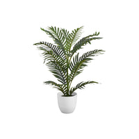 Monarch Specialties 28" Artificial Indoor Palm Tree - Floor - White Pot-Add a vibrant burst of greenery to any floor or surface in your home with this 28" tall artificial indoor palm tree in a 6" white pot