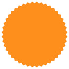 JAM Paper Standard Label Rolls - Burst - 2.25" Seal - Neon Orange - 125 Labels/Roll-Size: Burst ( 2.25 Inches ) | Printer friendly labels are easy to create and customize.