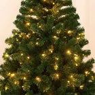 MotionGrey Artificial Christmas Tree - 6 ft Hinged Tree with Warm LED Lights - Green-8