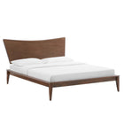 Modway Astra Wood Queen Platform Bed - Walnut-Queen Headboard