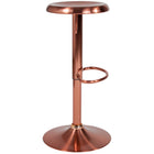 Flash Furniture Madrid Series Adjustable Height Retro Barstool - Rose Gold Finish-Seat Size: 13.5"W