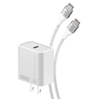 Scosche PowerVolt 20W Power Delivery USB-C Fast Charger & 6' USB-C Braided Cable - White-4