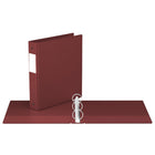 Davis Group Premium Economy Binder - Round Ring - 1.5" - Burgundy - 6 Pack-1.5"