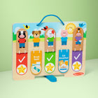 Melissa & Doug Daily Routine Chart-Stand the chart on a flat surface with a fold-out stand or hang with the built-in cord handle