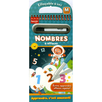Beaver Books Numbers To Be Erased - Kindergarten - French-Educationnal Book With Erasable Pen