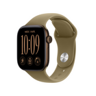 Apple Watch Series 12 - 42mm - GPS - Dark Bronze Aluminium Case with Olive Sport Band - M/L-Stay Closer to Your Heart Health - The most accurate heart rate sensing in a wearable, Series 12 now measures HRV as often as every five minutes for insights on stress and recovery, and takes background heart rate readings every five seconds