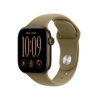 Apple Watch Series 12 - 42mm - GPS - Dark Bronze Aluminium Case with Olive Sport Band - M/L-Stay Closer to Your Heart Health - The most accurate heart rate sensing in a wearable, Series 12 now measures HRV as often as every five minutes for insights on stress and recovery, and takes background heart rate readings every five seconds