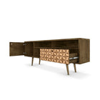 Manhattan Comfort Liberty 70.86" TV Stand, Rustic Brown/3D Brown (202AMC97)-Recommended for a 50" -65" TV.