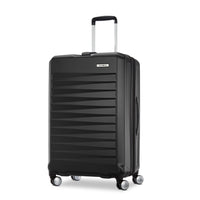 Samsonite Quest-X Spinner Medium Expandable - 27.5" - Black-Constructed of polycarbonate - a highly impact-resistant material that is strong and lightweight