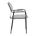 Zuo Couva Dining Chair - Grey Tweed - Set of 2-Dimensions: 22.8" L x 22.8" W x 33.5" H