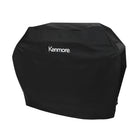 Kenmore 56" Gas Grill Cover - Black-Ventilation slots and closure strips help ensure that your grill cover stays on even in windy weather.