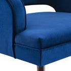 Modway Traipse Button Tufted Open Back Performance Velvet Armchair - Navy-Chair Weight Capacity: 300 lb