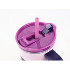 Sully Double Wall Stainless Steel Tumbler with Straw - 1020mL - Mauve-Portable with a handle