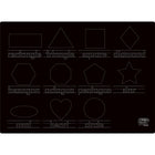 The Pencil Grip Activity Playmat - Numbers & Shapes (2-Sided) - 6 Pack-Playmat is 12"x17", blank on one side