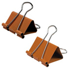 JAM Paper Colourful Binder Clips Assortment - Medium & Large - Orange - 27 Pack-Binder clips' strong hold keeps stacks of loose paper securely fastened together, without the risk of slipping or falling out