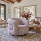 Zuo Refine Swivel Chair - Pink Tweed-Chair Weight Capacity: Supports up to 275 lb