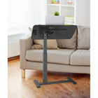 ShoppingAll Mobile OverBed Pneumatic Adjustable Laptop Stand with Hidden Caster Wheels - 31.5'' Tabletop - Black-6