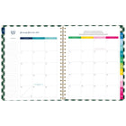 AT-A-GLANCE 2027 Emily Ley Simplified Large Weekly/ Monthly Planner - 11-1/4" x 9" - Gingham - Bilingual-One month per two page spread has unruled daily blocks, a lined to-do section, a “simplicity tip” to help you plan and a tab for easy navigation