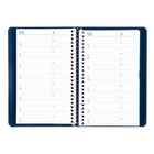 Blueline 2026 Daily Planner with Spiral Binding - 8" x 5" - Blue - Bilingual-Note box on each page and monthly expense page at the end of each month