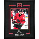 Frameworth Sidney Crosby Replica Signature Action Photo Hockey Canada 2026 - Framed Print - 16" x 20"-Officially licensed Hockey Canada collectible featuring Sidney Crosby replica signature on a premium 2026 captain portrait. 16 by 20 inch premium framed display