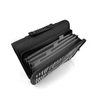 Pep Rally 2" Zipper Binder - Stripes Design-Printed polyester material