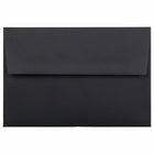 JAM Paper A8 Foil Lined Invitation Envelopes - 5.5 x 8.125 - Black Linen with Gold Foil - 50 Pack-These envelopes are perfect for sending invitations, greeting cards, RSVP's, thank you cards, gifts for birthdays, graduations, holidays and more