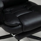 Vinsetto 7-Point Vibration Massage Office Chair with Swivel Wheels - Black-Colour: Black