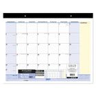 AT-A-GLANCE 2027 QuickNotes Monthly Desk Pad Calendar - 17" H x 21-3/4" W - Bilingual-13 months: January 2027 - January 2028