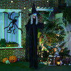 HOMCOM Witch Prop with Light Up Eyes Halloween Decoration-Features ghastly colourful glowing eyes 
