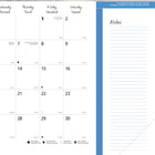 Blueline 2027 Imagine Monthly Desk Pad Calendar - 22" x 17" - World Panoramas - Bilingual-Reinforced chipboard backer