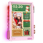Divoom Times Frame Pixel Art Digital Photo Frame - Pink-10.1" Vibrant Display: High-definition 64x64 pixel art and photo support