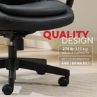 Staples Massage Chair - Black-Smooth, supple upholstery design
