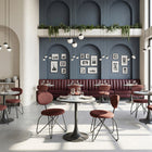 Zuo Novi Dining Chair - Maroon Brown - Set of 2-Dimensions: 20.9" L x 18.1" W x 30.3" H