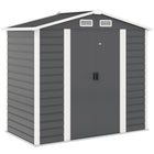 Outsunny 7' x 4' Outdoor Storage Shed-Seven support columns with crossbeams and foundation kit for enhanced stability
