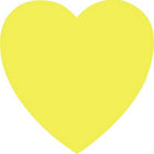 JAM Paper Standard Label Rolls - Heart Shaped - 1 1/8 x 1 1/8 - Neon Yellow - 125 Labels/Roll-Size: Heart Shaped ( 1 1/8 x 1 1/8 Inches ) | Printer friendly labels are easy to create and customize.