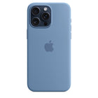Apple Silicone Case with MagSafe for iPhone 15 Pro Max - Winter Blue-Colour: Winter Blue