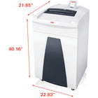 HSM Securio P40CL5 14-Sheet Micro-Cut Department Shredder-Convenient removal and emptying of the removable collecting bag