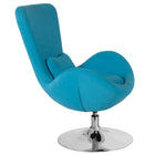 Flash Furniture Egg Series Aqua Fabric Side Reception Chair-Aqua Fabric Upholstery