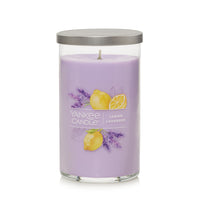 Yankee Candle Medium Pillar Scented Candle - Lemon Lavender - 14oz-Brushed-metal lid serves as a candle coaster