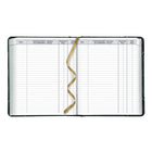 Blueline 2027 Traditional Daily Planner - 8-1/8" x 6-9/16"- Marble Green - Bilingual-Cash record section