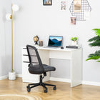 HOMCOM 47.25" Modern Computer Desk - White-Spacious room under the study desk allows you to stretch your legs comfortably