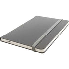 JAM Paper Hardcover Large Journal Notebook with Elastic - 100 Lined Sheets - 5 7/8" x 8 1/2" - Grey-Colour: Gray | Be stylish and organized with a colourful note book.