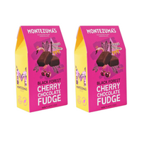 Montezuma’s Black Forest Cherry Chocolate Fudge - 150 g - 2 Pack-Smooth chocolate fudge with natural cherry flavour.