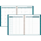Cambridge 2026-27 Navy Grid Teacher Weekly/Monthly Planner - 11"x 9"  - Bilingual-12 months of weekly/monthly academic planning